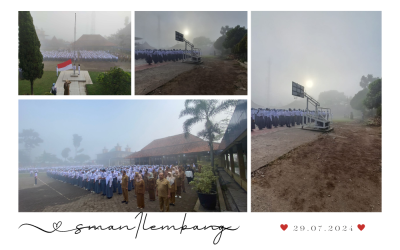 Upacara Pengibaran Bendera di SMA Negeri 1 Lembang – 29 Juli 2024
